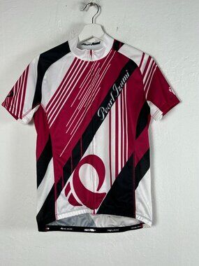 Pearl Izumi Women Elite LTD Cycling Jersey Top Large Berry/White Full-Zip Active